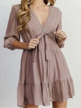 NWT Baltic Born Amelia Dress Dusty Lavender Size Small
